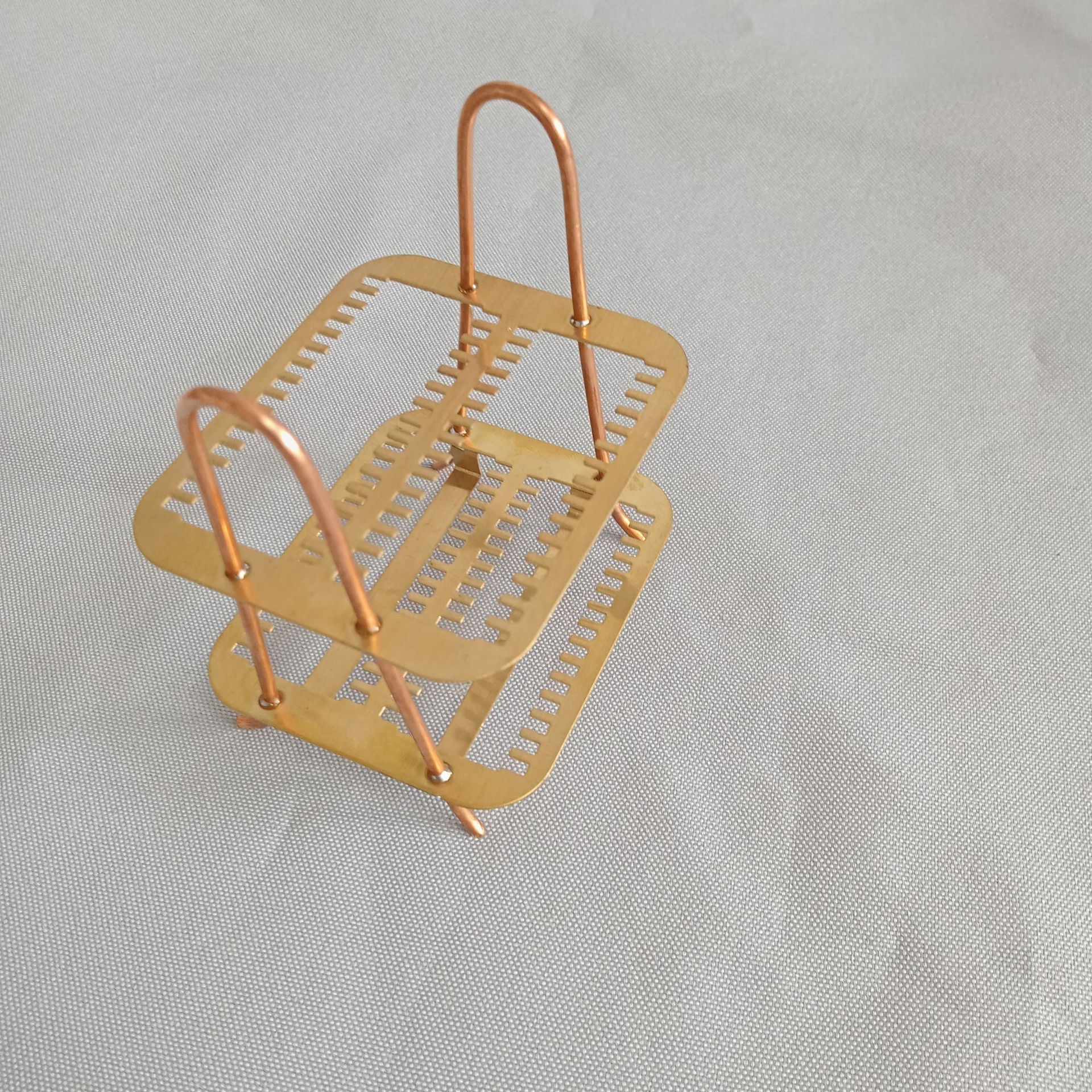 不锈钢铜载玻片染色玻片切片架染色架