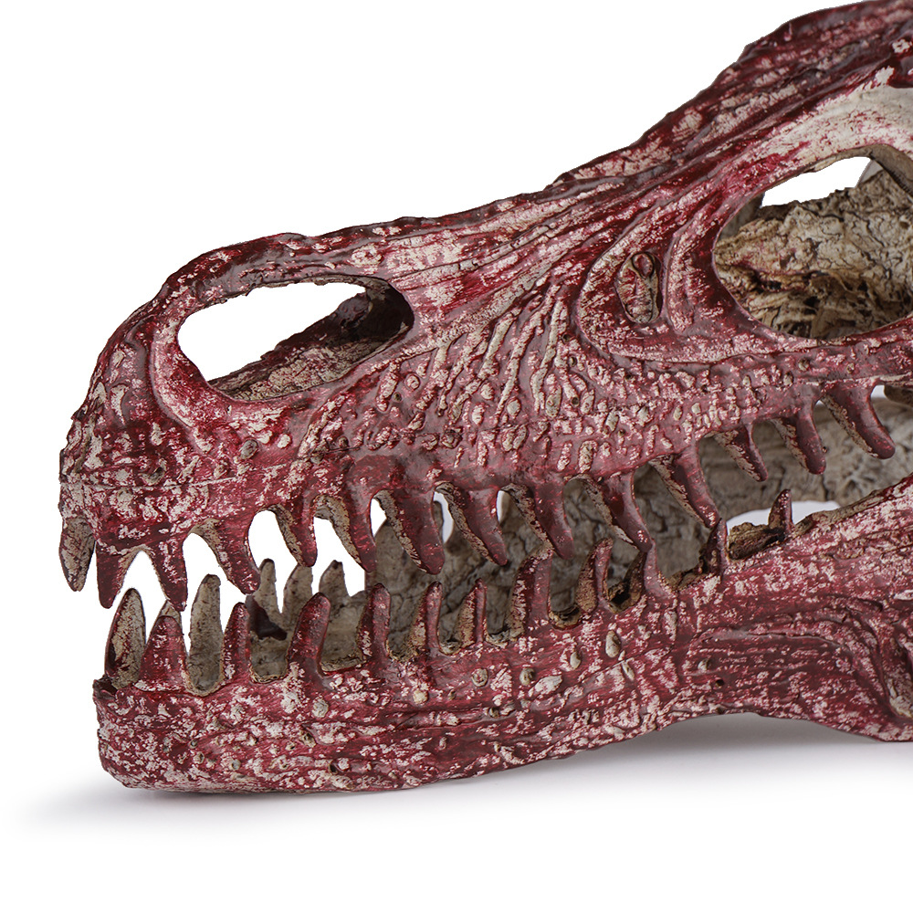 迅猛龙头骨 树脂工艺品 骷髅头 个性摆件 恐龙骨架 外贸供货 礼品