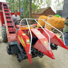 背负式玉米收割机四轮车带玉米收获机秸秆粉碎回收机收苞米机