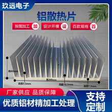 铝型材铝散热片铝散热器高密齿大功率宽200毫米*高60铝合金散热板