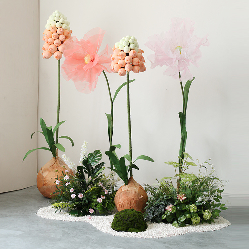 仿真花艺造景套装室内大型绿植摆件绿植酒店商场迎宾区布置景观花