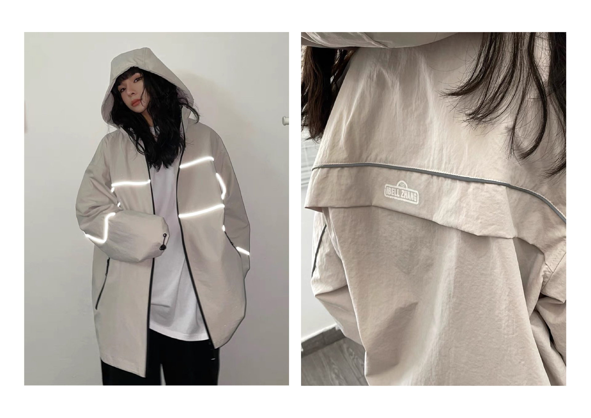 亮银反光镶嵌条银灰色反光条耐磨高亮反光包边条服装包反光滚边条