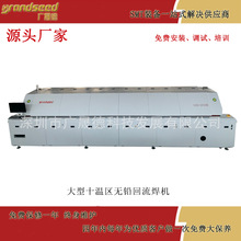 广晟德供应大型十温区无铅热风回流焊机GSD-1010E