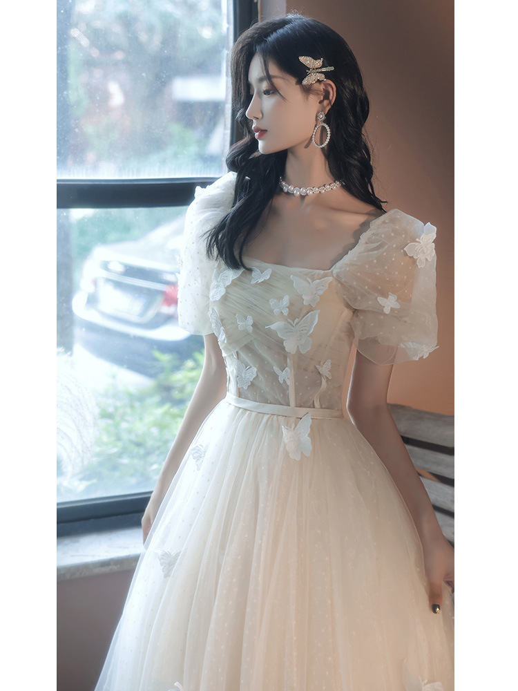 仙气晚礼服女2021春季新款森系梦幻气质长款宴会年会蓬蓬裙晚礼服