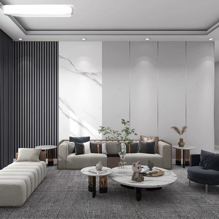 条纹沙发背景墙