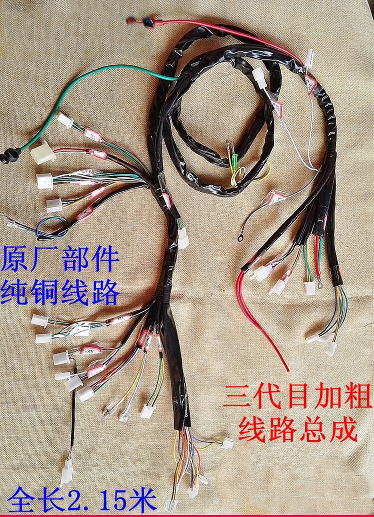 电摩线束小龟王电动车线路总成主线战速三轮车整全车线大线猴子