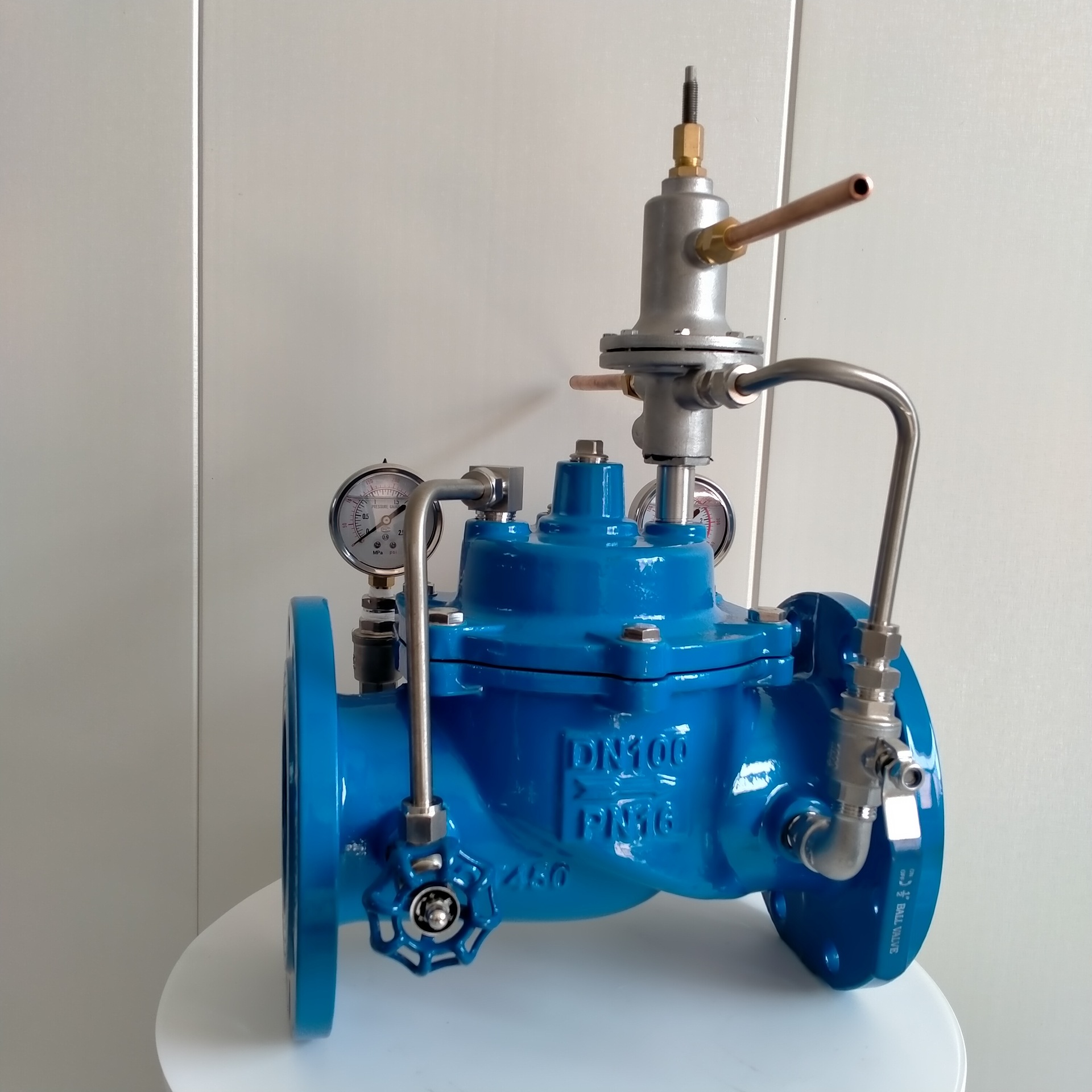 加工定制压差旁通阀 800x压差旁通平衡阀球铁法兰压差阀