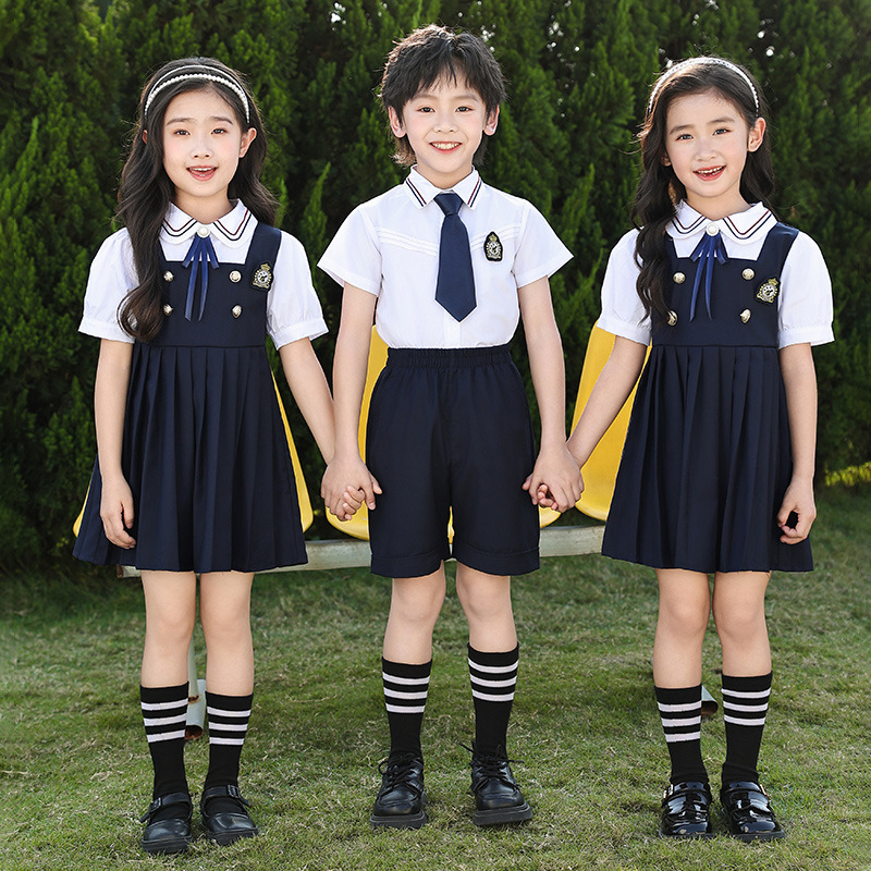 小学生校服装幼儿园园服两件套新款男女童班服六一表演套装rl