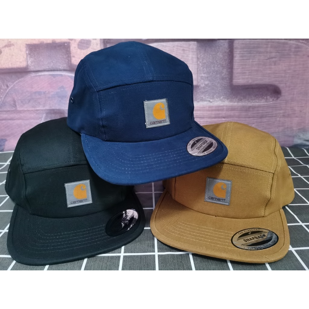 潮牌平沿五片帽男女滑板街舞帽平檐嘻哈帽小标工装帽子户外棒球帽