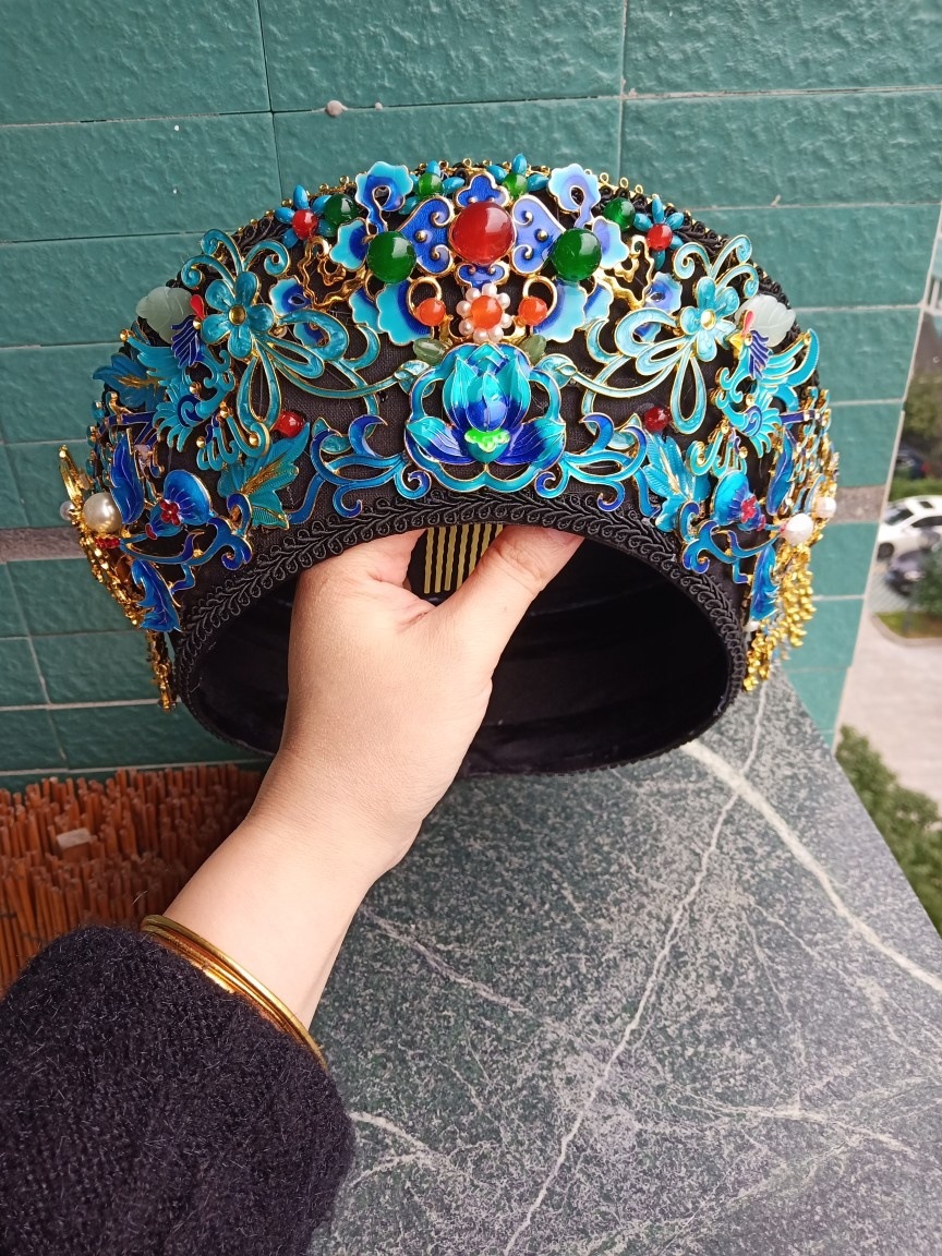 清朝清宫钿子帽子凤冠影楼拍摄剧组道具