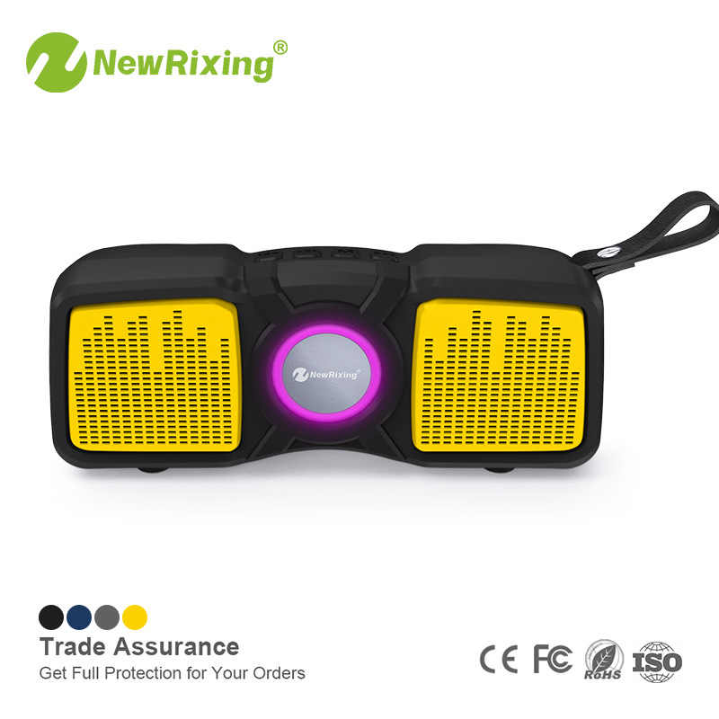 NR-9011 Colorful Light Card Wireless Bluetooth Speaker Radio Portable Creative Gift Speaker