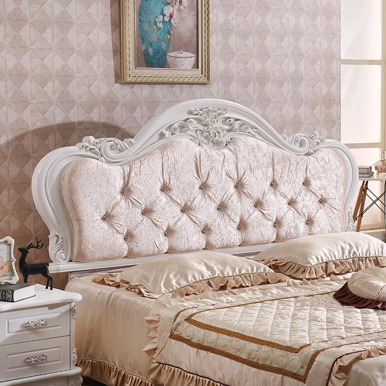 欧式床头板软包烤漆公主床头双人新款单买床头靠背床头板包邮床板