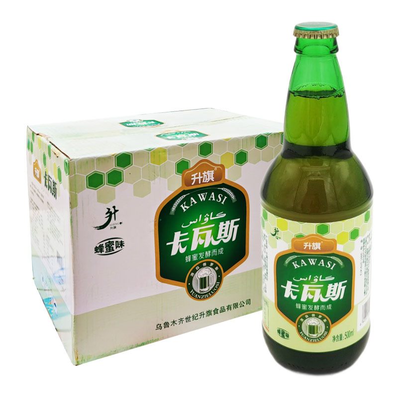 新疆升旗卡瓦斯格瓦斯500ml*12瓶装 蜂蜜发酵碳酸饮料 整箱-阿里巴巴