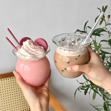 创意网红老坛酸菜杯子个性潮流冰淇淋雪糕咖啡果茶奶茶玻璃坛罐子