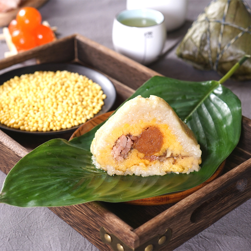 皇中皇裹蒸粽蛋黄鲜肉粽400g广东肇庆特产端午节真空粽子传统包邮