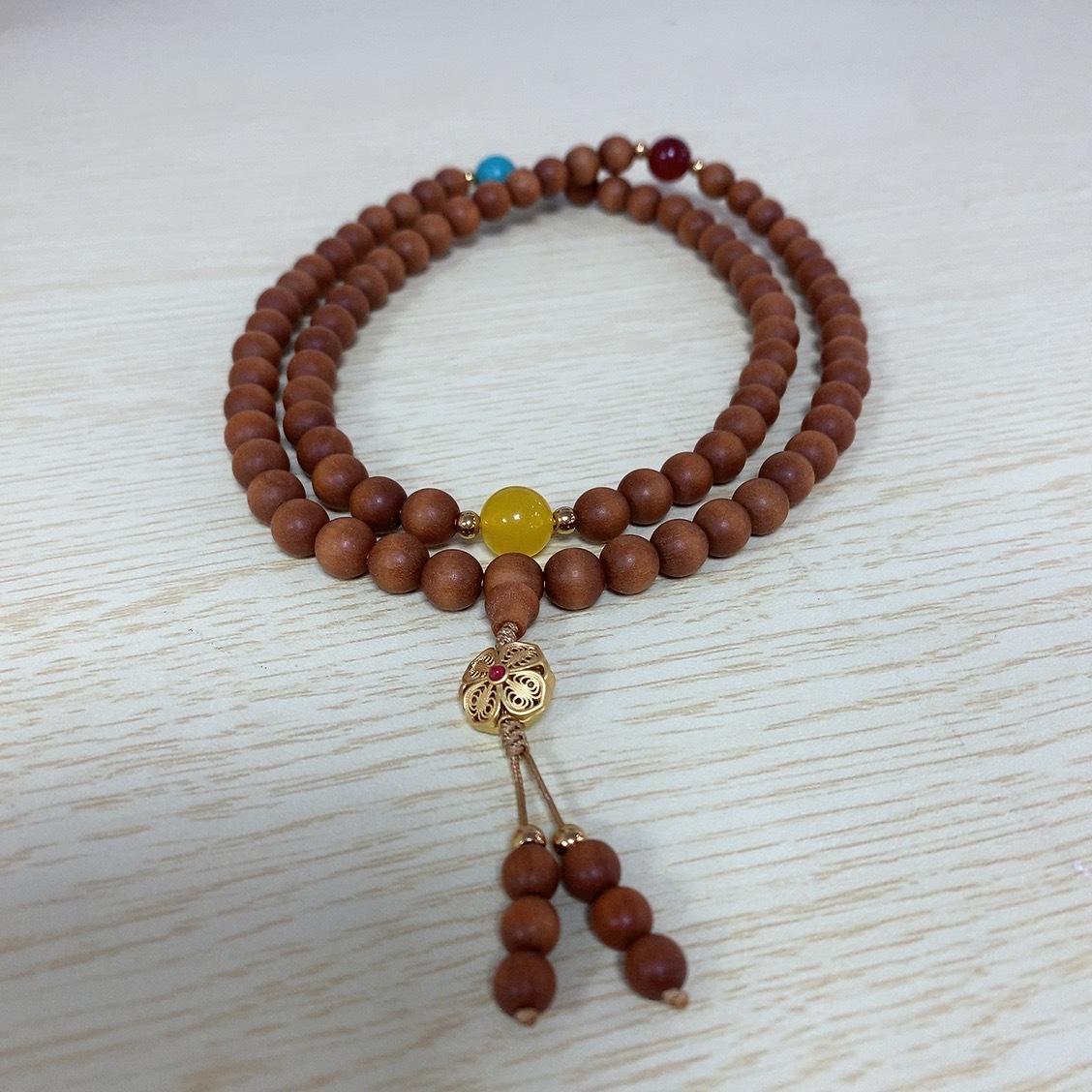 发烧工艺菩提手串配饰108颗佛珠老山檀手链女文玩男