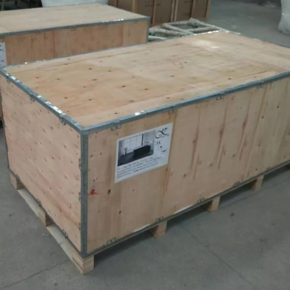 佛山夹板包装木箱免熏蒸开票卡板钢带木条箱可折叠拼装方可拆卸