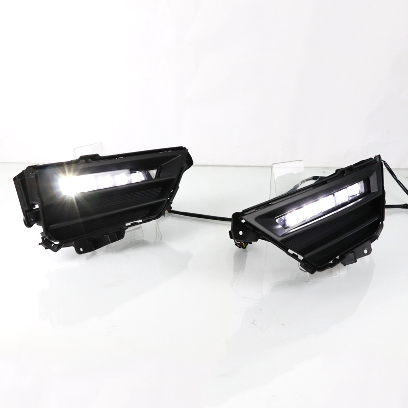 适用21款crv原产款日行灯前雾灯日间行车灯行车转向黄光夜间冰蓝