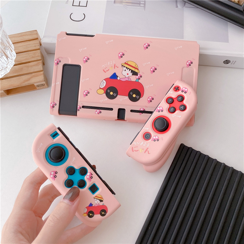 卡通樱桃小丸子switch游戏机软壳任天堂掌游保护套switch主机分体