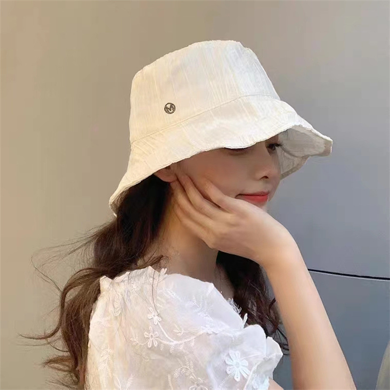 Summer Fisherman Hat Women's Big Brim Sun Protection Sun-Proof Basin Hat Outdoor Travel All-Matching Sun Hat Thin UV Protection