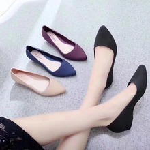 High heels抖音雨鞋尖头女士时尚Women's shoes浅口中低跟sandals