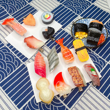 趣味创意仿真食物日式寿司发卡三文鱼发夹日系头饰发饰侧边夹
