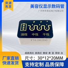 厂家定制 美容仪显示数码管 高亮白光 LED数码屏 开模定做