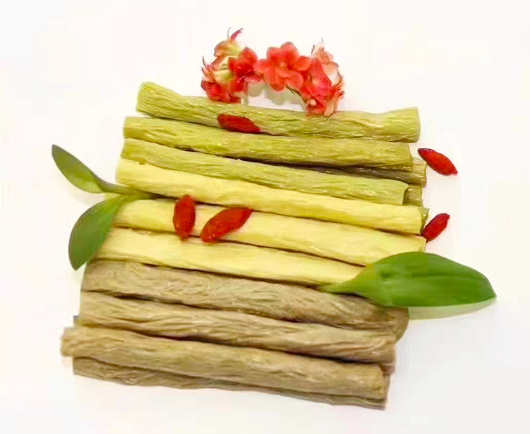 香豆豆三色腐竹118g柱状鲜腐竹豆制品火锅食材超市火锅店新品