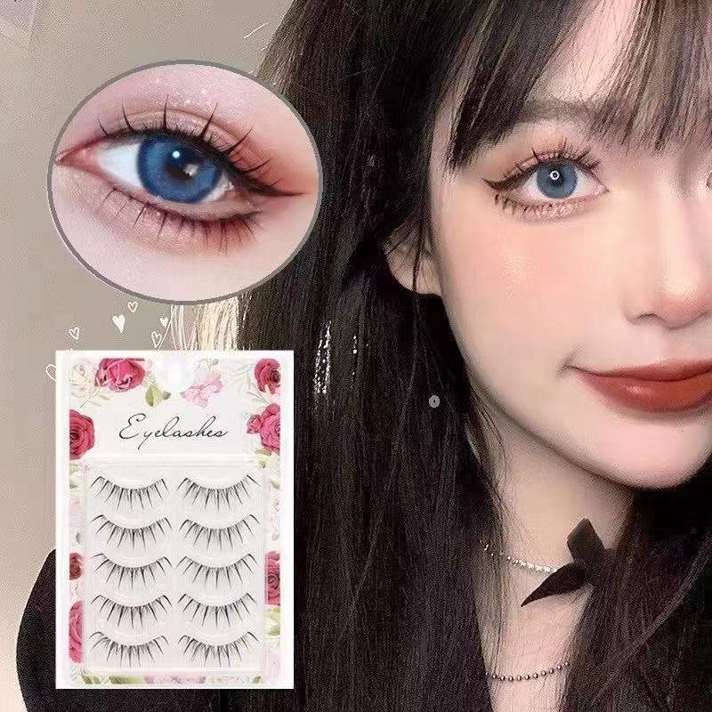 簇状漫画眼芭比大眼假睫毛仙子毛分段可剪开眼尾加长欧美妆磨尖毛