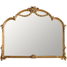 305N法式卫生间浴室镜子挂墙式洗手间除雾LED智能镜子复古梳妆镜