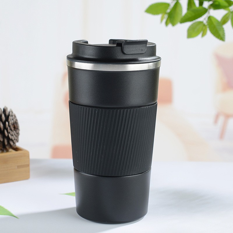 304 Double-Layerd Stainless Steel Insulation Mug Vacuum 500ml Coffee Cup Outdoor Portable Vehicle-Mounted Direct Drink Mug