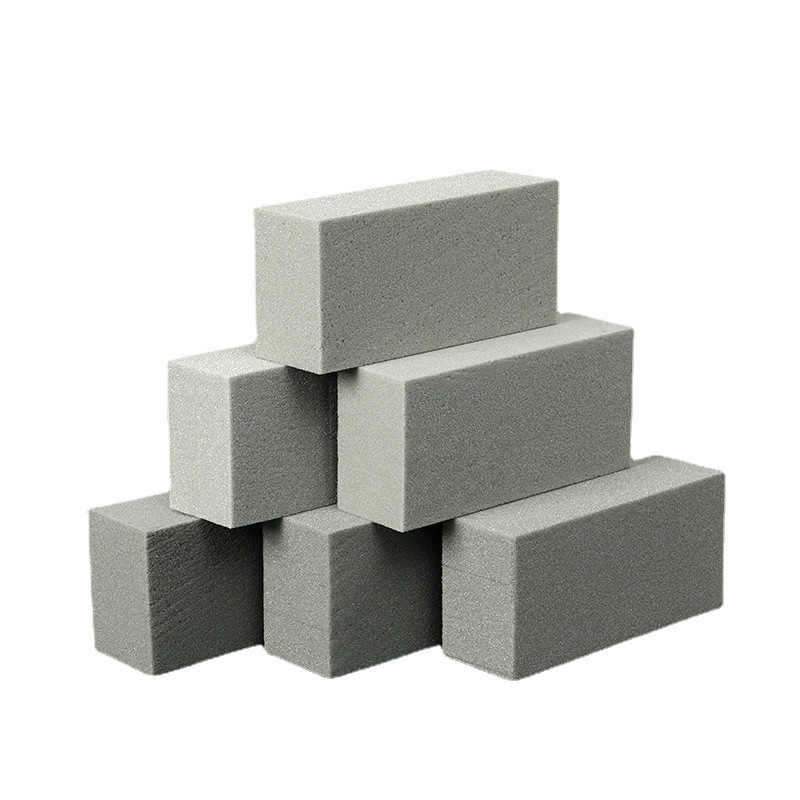 Flower Packaging Dried Clay Absorbent Floral Foam Bricks Cut Absorbent Sponge round Artificial Flower Bouquet