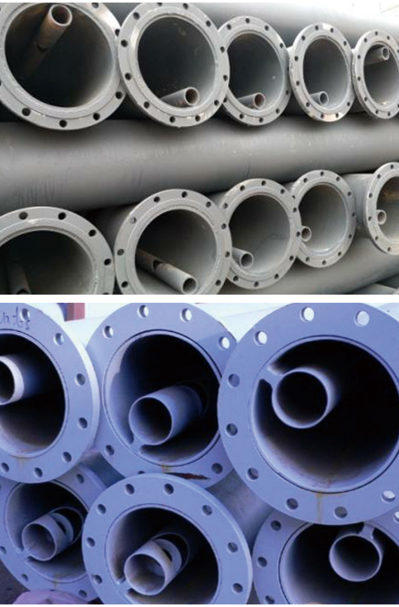 厂家批发工业用大口径除灰紊流输灰双套管矿山耐磨管道紊流双套管