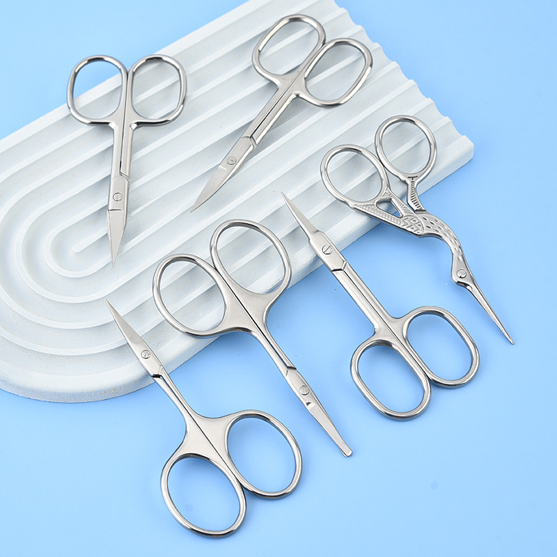 不锈钢眉剪眉钳鼻毛小剪刀美妆工具打薄修眉剪睫毛死皮剪小礼品