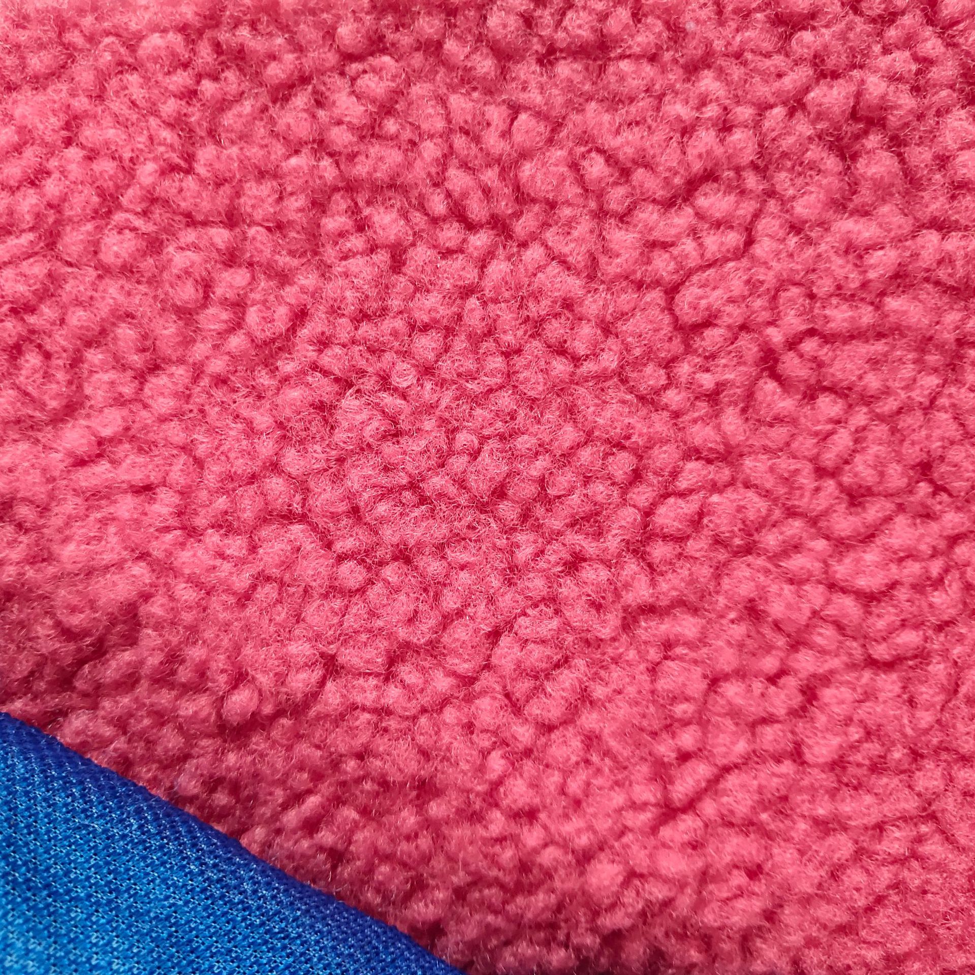 服装鞋材家纺绒布面料新款颗粒绒羊羔绒