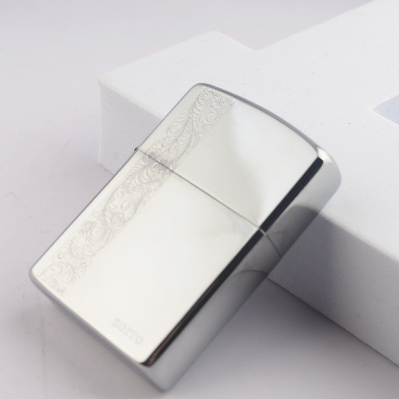 香港正品佐罗zorro煤油打火机z8212贵族礼仪精雕白冰镜面礼物定制