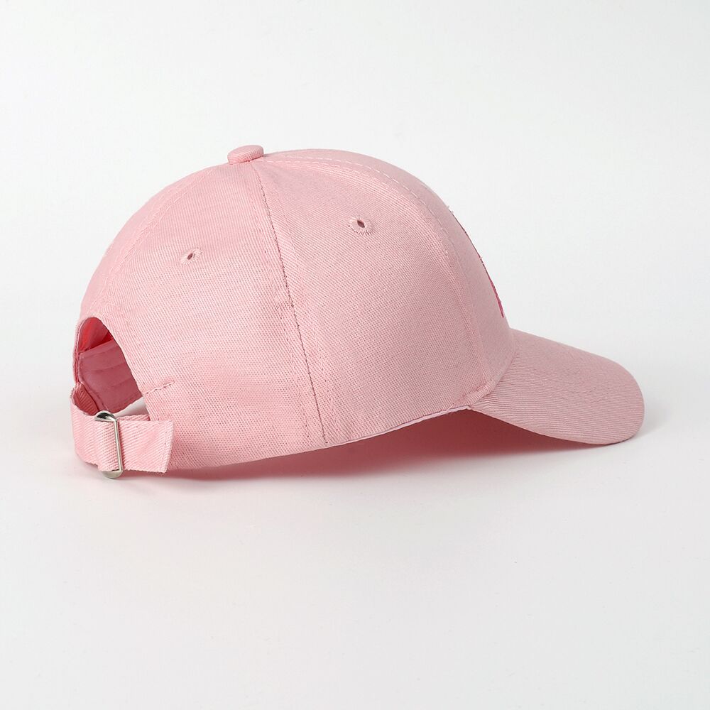 Cross-Border Barbie Pink Pure Cotton Embroidery Hat Ins Korean Fashion Cute Adult Curved Brim Peaked Cap Baseball Cap