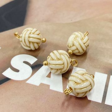 10mm绳结钮扣中式中国风民族汉服唐装旗袍纽扣子服装辅料diy手作