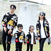 With children sweater Autumn and winter T-shirts Cardigan Cartoon comic Sons installed Female Women Western style Couples dress Homewear With children sweater Autumn and winter T-shirts Cardigan Cartoon comic Sons installed Female Women Western style Couples dress Homewear