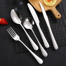 1010不锈钢餐具亚马逊牛排刀叉勺西餐酒店餐厅勺子圆勺汤勺咖啡勺