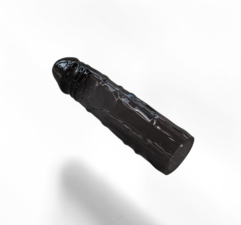 新品男用器具加长套水晶狼牙套 阴茎穿戴加粗小钢炮 硅胶套批发