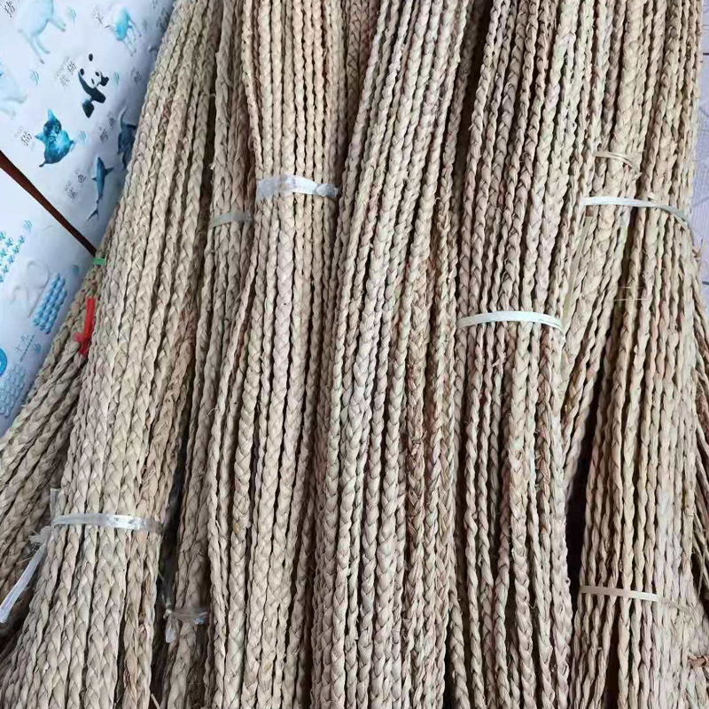厂家现货蒲草编辫子蒲草五股绳手搓绳手工绳子蒲草编织工艺原材料