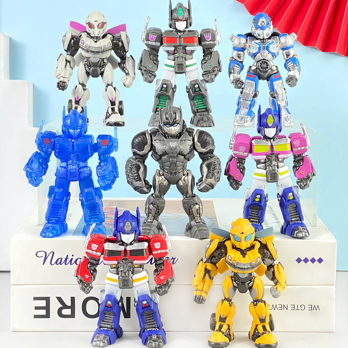 变形金刚手办盲盒机器人汽车人擎天柱大黄蜂玩具公仔模型汽车摆件