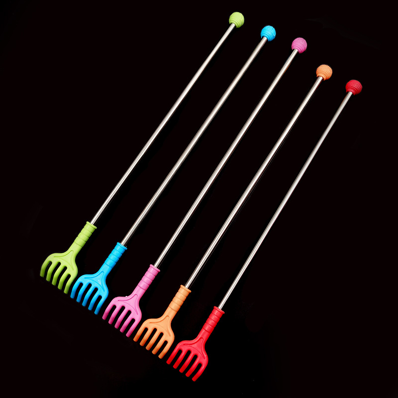 不锈钢挠痒伸缩痒痒挠 不求人家用抓背器痒痒耙挠痒耙按摩抓痒器