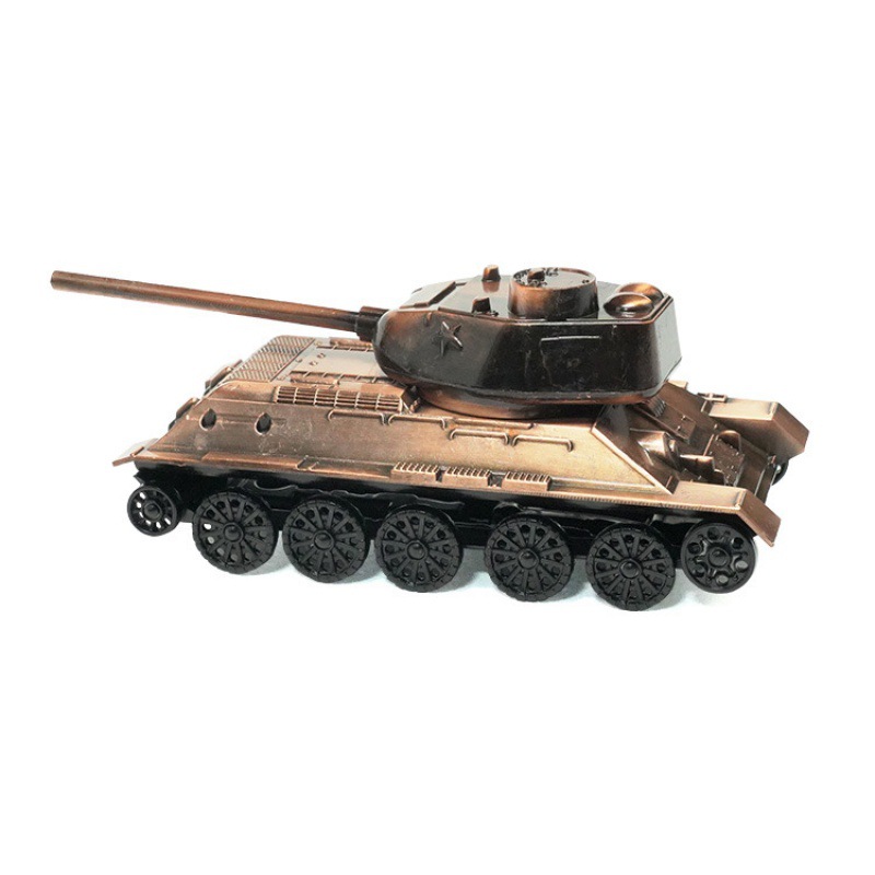 创意礼品意大利炮迫击炮金属儿童射击玩具 带轮炮车 军事模型摆件