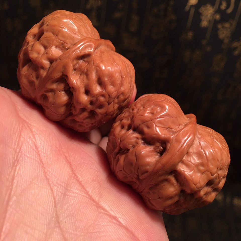 文玩核桃湘妃元宝蛤蟆头疙瘩包非大团圆鼠磨盘白狮子猴头包浆款