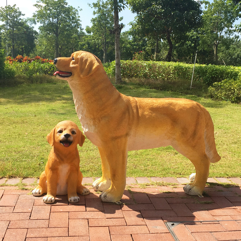 玻璃钢雕塑狗逼真大型仿真雕塑看门狗动物模型牧羊犬落地摆件艺术