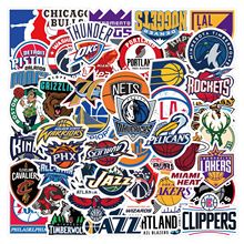 60张NBA球队LOGO贴纸篮球队队标DIY装饰笔记本水杯行李箱防水贴纸