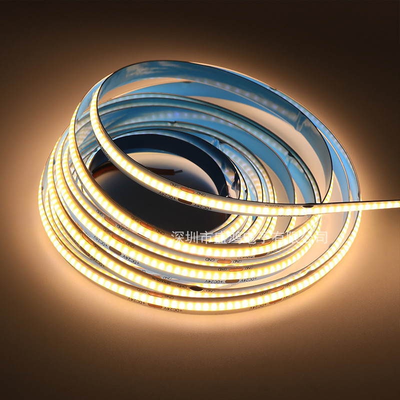 cob软灯带低压12v24v 300灯384灯高密度无光斑装饰柔性led线条灯