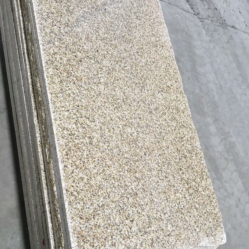 山东黄金麻花岗岩石头 黄锈石石材板 黄金麻荔枝火烧面 外墙干挂